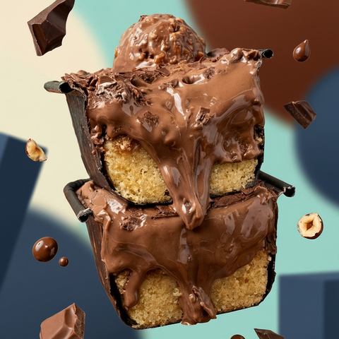 "The Dough Parlour Hazella Cookie Boat with Nutella chocolate ganache and Ferrero Rocher."