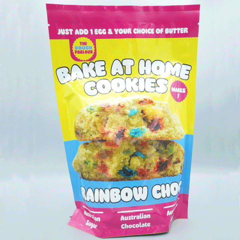 Rainbow Choc Cookie Premix | The Dough Parlour Bake-at-Home Range