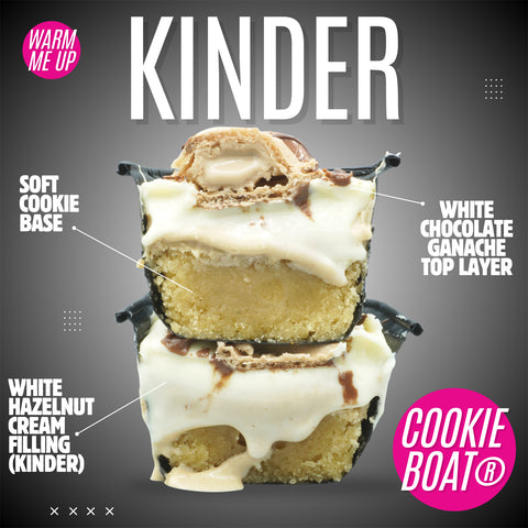 Kinder Cookie Boat – White Choc Hazelnut Bliss