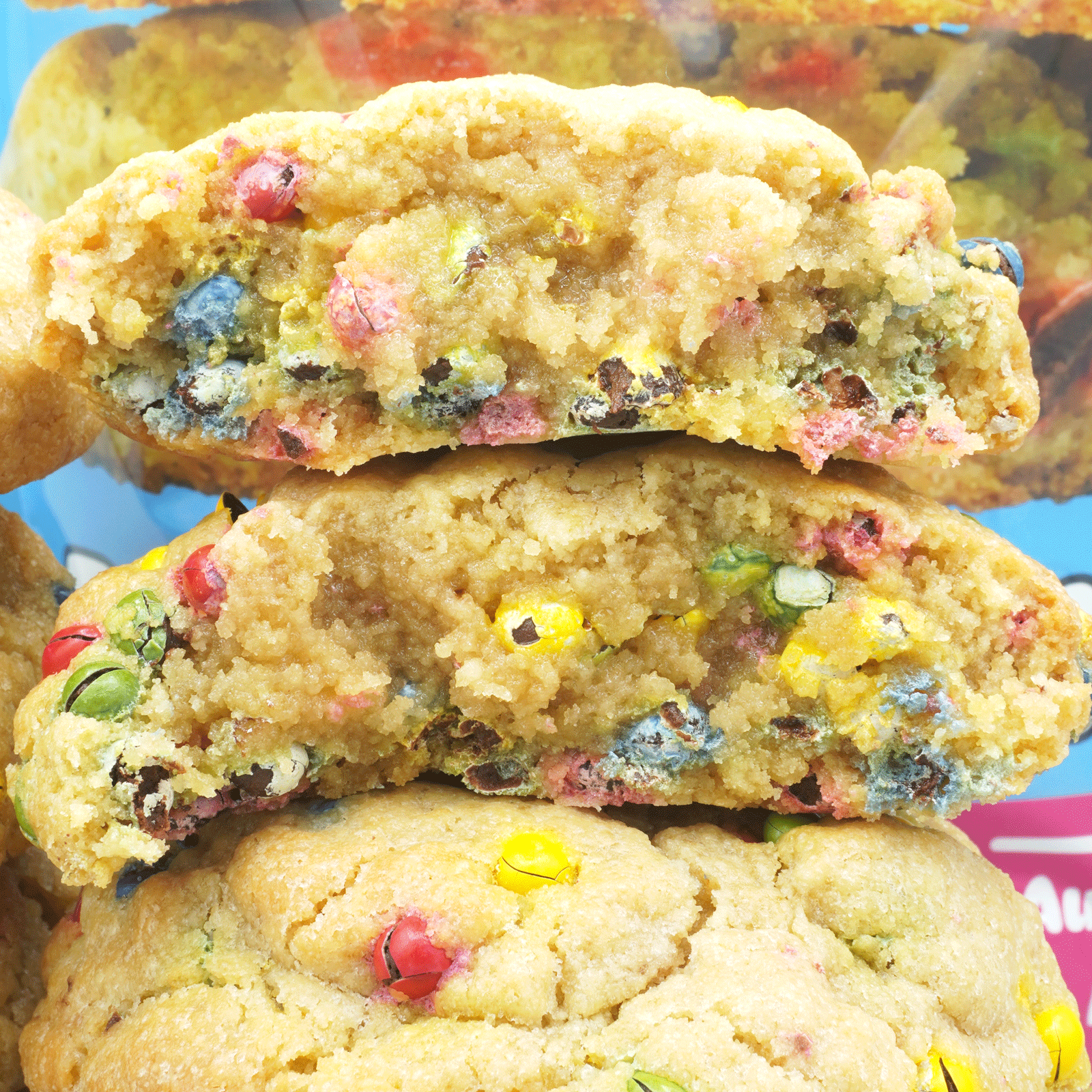 Rainbow Chocolate Bake At Home Cookies