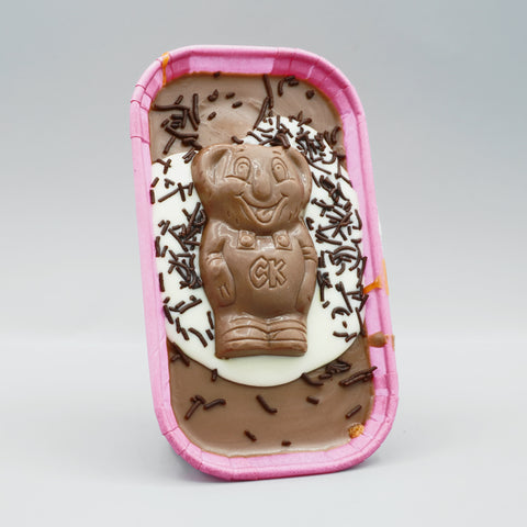 Caramello Koala Cookie Boat by The Dough Parlour: soft-baked cookie layered with toffee caramel, milk and white chocolate ganache, topped with a Caramello Koala