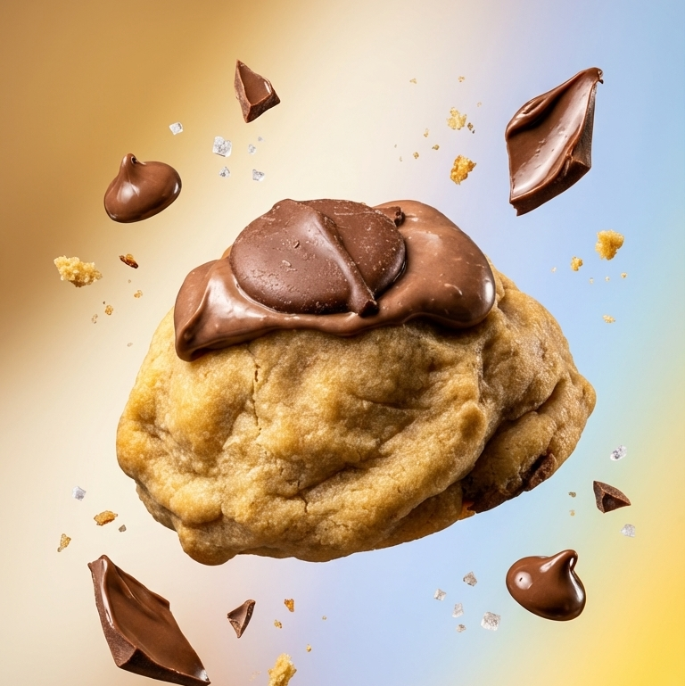 Classic Choc Chip Loaded NY Style Cookie | Molten Ganache Core