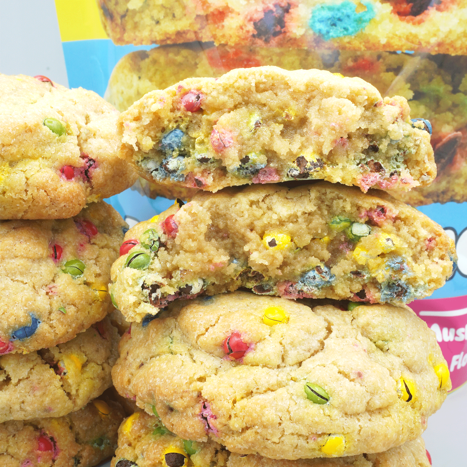 Rainbow Chocolate Bake At Home Cookies